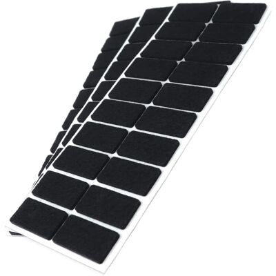 ADSAMM - 60 sztuk 20x40 mm czarne prostokątne filcowe podkładki ADSAMM - 60 sztuk 20x40 mm czarne prostokątne filcowe podkładki