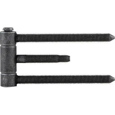 Halcö - Steckband 3-teilig 18 mm - brandschutztauglich - Stahl verzinkt schwarz passiviert - Hinge Halcö - Steckband 3-teilig 18 mm - brandschutztauglich - Stahl verzinkt schwarz passiviert - Hinge