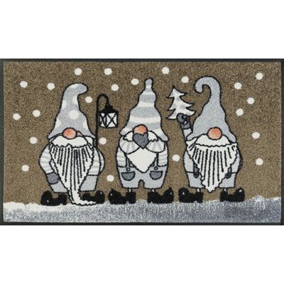 Kleen-Tex Winterzwerge Taupe Fußmatte - 50x75cm Innenmatte Kleen-Tex Winterzwerge Taupe Fußmatte - 50x75cm Innenmatte