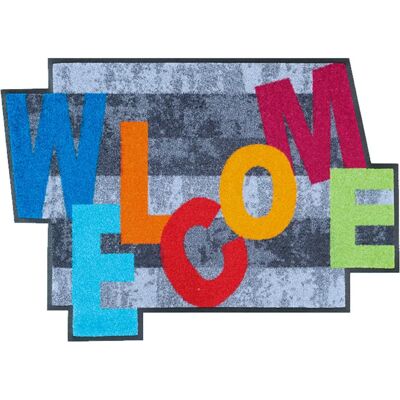 Kleen-Tex Crazy Welcome Dörrmatta - Tvättbar, Halkfri, Inomhus/Utomhus Kleen-Tex Crazy Welcome Dörrmatta - Tvättbar, Halkfri, Inomhus/Utomhus