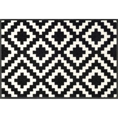 Kleen-Tex Kalmar Washable Floor Mat Black-White - Floor Mat Kleen-Tex Kalmar Washable Floor Mat Black-White - Floor Mat