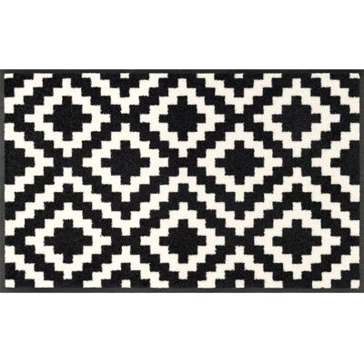 KALMAR Doormat Black White Washable Non-slip Indoor - Doormat KALMAR Doormat Black White Washable Non-slip Indoor - Doormat