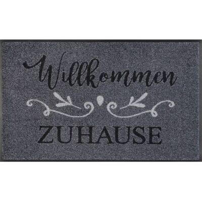 Kleen-Tex Grau Fußmatte - Willkommen Zuhause - Indoor/Outdoor Kleen-Tex Grau Fußmatte - Willkommen Zuhause - Indoor/Outdoor