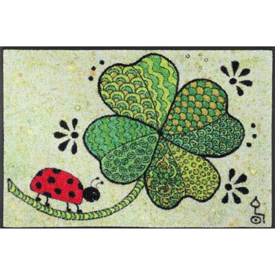 Kleen-Tex Glück Fußmatte - Bunt, 50x75 cm, Waschbar, Rutschfest Kleen-Tex Glück Fußmatte - Bunt, 50x75 cm, Waschbar, Rutschfest