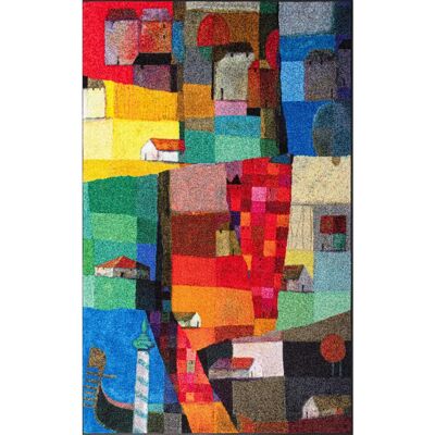 Kleen-Tex Veneto Waschbarer Fußmatte - Bunte Kunstdiele - 115x175cm Kleen-Tex Veneto Waschbarer Fußmatte - Bunte Kunstdiele - 115x175cm