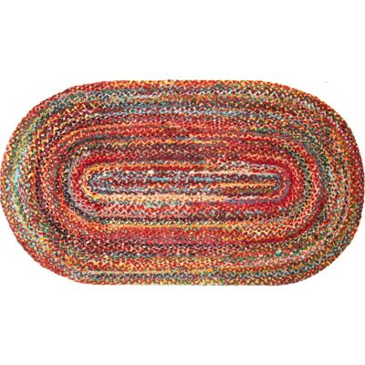 Kleen-Tex Wovells Decoratief Ovaal Deurmat - Multicolor Binnenmat Kleen-Tex Wovells Decoratief Ovaal Deurmat - Multicolor Binnenmat