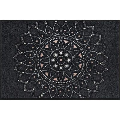 Tapis Kleen-Tex Purnima - Anthracite/Gris, 50x75cm, Lavable, Antidérapant Tapis Kleen-Tex Purnima - Anthracite/Gris, 50x75cm, Lavable, Antidérapant