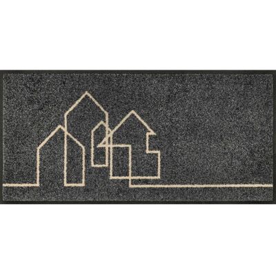 WASH+DRY BY KLEEN-TEX Gray Doormat - 35x75cm, Polyamide WASH+DRY BY KLEEN-TEX Gray Doormat - 35x75cm, Polyamide