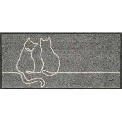Tapis d’Entrée Chat Kleen-Tex - 35x75cm - Résistant UV, Antidérapant, Durabilité Tapis d’Entrée Chat Kleen-Tex - 35x75cm - Résistant UV, Antidérapant, Durabilité