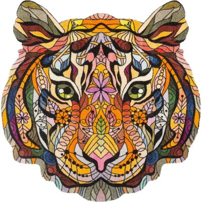 Brand Model - Tiger-Muster Teppich - 90x90 cm Brand Model - Tiger-Muster Teppich - 90x90 cm