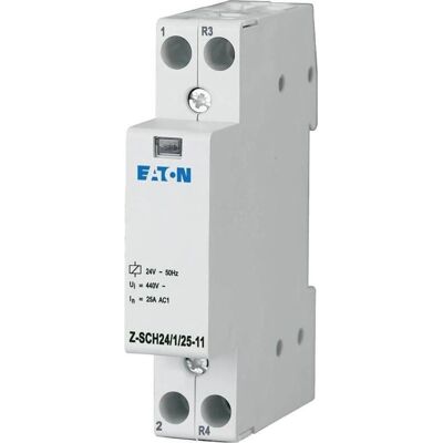 Eaton Z-SCH24/1/25-11 Relais - Installationsschütz 24VAC, 25A, IP20 Eaton Z-SCH24/1/25-11 Relais - Installationsschütz 24VAC, 25A, IP20