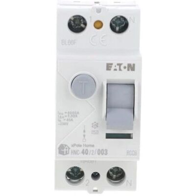 Disjoncteur différentiel Eaton HNC-40/2/003 - 2P 40A 30mA Type AC - Publicité Disjoncteur différentiel Eaton HNC-40/2/003 - 2P 40A 30mA Type AC - Publicité