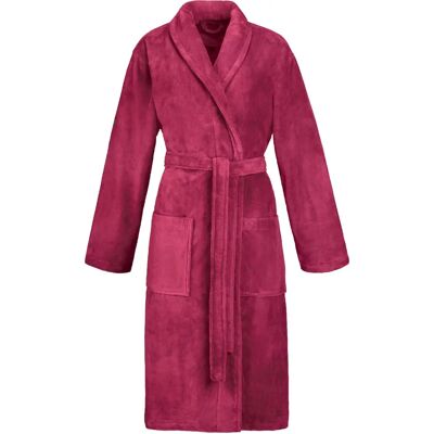 VOSSEN Pico Bademantel - Schalkragen, Baumwoll-Polyester, Lila, M VOSSEN Pico Bademantel - Schalkragen, Baumwoll-Polyester, Lila, M