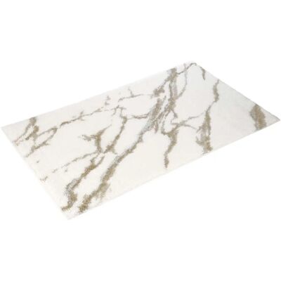 VOSSEN Alfombra de Baño - Mármol - Beige Tibet - Toalla para bañera VOSSEN Alfombra de Baño - Mármol - Beige Tibet - Toalla para bañera