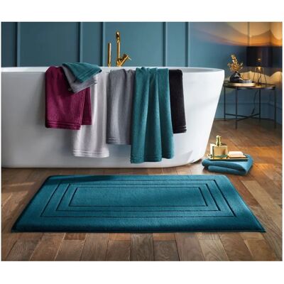 VOSSEN Feeling Badematte Blau - Rechteckig, 67x120cm, Baumwolle VOSSEN Feeling Badematte Blau - Rechteckig, 67x120cm, Baumwolle