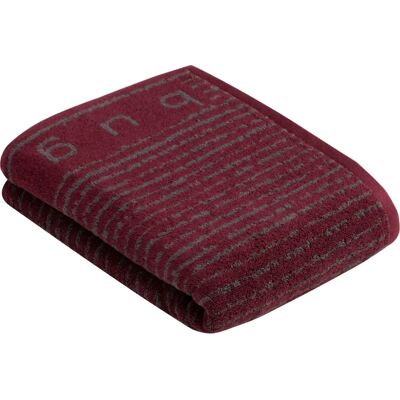 Bugatti Tiago Burgund Handtuch - Badetuch 67x140cm Bugatti Tiago Burgund Handtuch - Badetuch 67x140cm