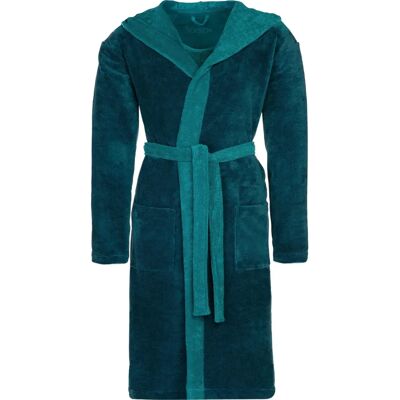 VOSSEN Poppy Blau Unisex Bademantel - Bademantel VOSSEN Poppy Blau Unisex Bademantel - Bademantel