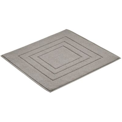 VOSSEN Feeling Szürke Fürdőszobaszőnyeg - 60x60 cm - Pamut, Csúszásmentes, Gépben Mosható VOSSEN Feeling Szürke Fürdőszobaszőnyeg - 60x60 cm - Pamut, Csúszásmentes, Gépben Mosható