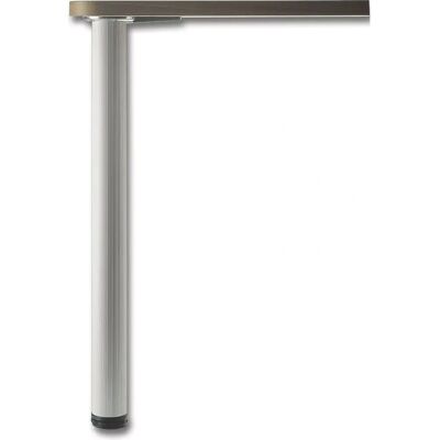 Vasalat - ALUMINA - Ø80mm silber gerillt - 690-720mm höhenverstellbar - Table leg Vasalat - ALUMINA - Ø80mm silber gerillt - 690-720mm höhenverstellbar - Table leg