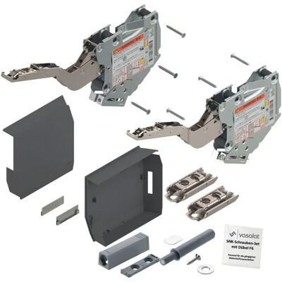 Blum - Aventos HK-S TIP-ON 960-2215 - Tiefgrau - 107° - pernos de mueble Blum - Aventos HK-S TIP-ON 960-2215 - Tiefgrau - 107° - pernos de mueble