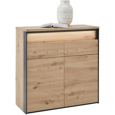 Voleo Fekete Tölgy 88/88/38cm Komód Voleo Fekete Tölgy 88/88/38cm Komód