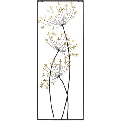 Ambia Home Fali Dekoráció - Arany Virágok - 35x90 cm - Fali Dekoráció Ambia Home Fali Dekoráció - Arany Virágok - 35x90 cm - Fali Dekoráció