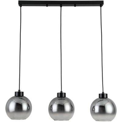 Dieter Knoll Függő Lámpa - Fém Üveg Antracit - E27/40W - 72/18/120 cm Dieter Knoll Függő Lámpa - Fém Üveg Antracit - E27/40W - 72/18/120 cm