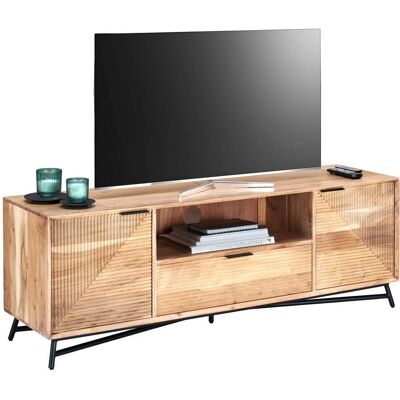 Ambia Home Alacsony Akácfa Szekrény - 145x50x40 cm - Bútor Ambia Home Alacsony Akácfa Szekrény - 145x50x40 cm - Bútor