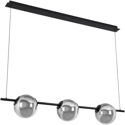 Dieter Knoll LED Pendelleuchte - Schwarz Chrom - 124/20/215 cm Dieter Knoll LED Pendelleuchte - Schwarz Chrom - 124/20/215 cm