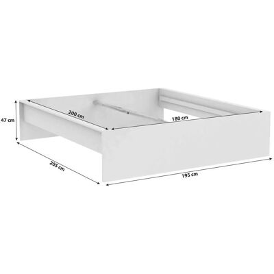 Hom`in Ágykeret 180/200 cm Dió - Ágykeret Hom`in Ágykeret 180/200 cm Dió - Ágykeret