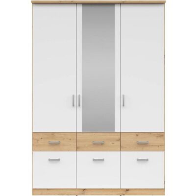 Brando 136/199 cm Dunkelgrau/Artisan Eiche Kleiderschrank - Wardrobe Brando 136/199 cm Dunkelgrau/Artisan Eiche Kleiderschrank - Wardrobe