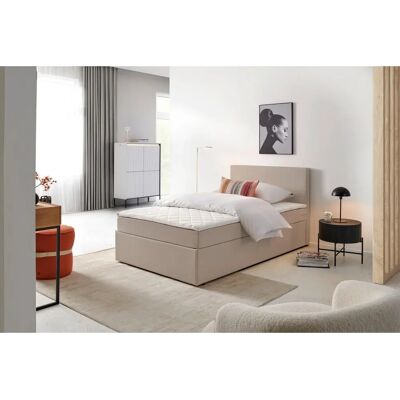 P & B Bett - 120x200cm - Textil - Sandfarben - Bett P & B Bett - 120x200cm - Textil - Sandfarben - Bett