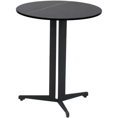 Novel Schwarzer Metall Glas Keramik Beistelltisch - Side Table Novel Schwarzer Metall Glas Keramik Beistelltisch - Side Table