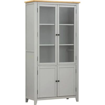 MID.YOU - VITRÍNA - tölgy - 100/195/43 cm - Szekrény MID.YOU - VITRÍNA - tölgy - 100/195/43 cm - Szekrény