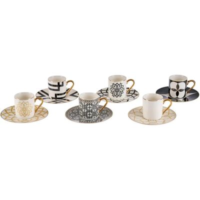 Novel Set aus 12 Knochenporzellan Tassen - Set of cups Novel Set aus 12 Knochenporzellan Tassen - Set of cups