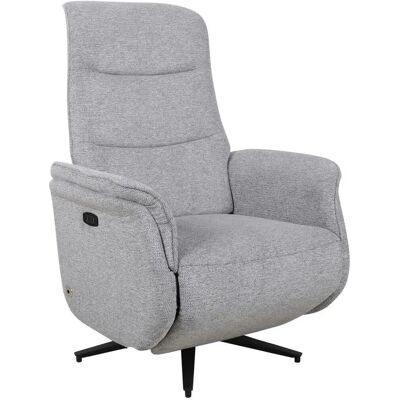 Cantus CX6394 - Šedé kovové a textilní relaxační křeslo - Relaxační křeslo Cantus CX6394 - Šedé kovové a textilní relaxační křeslo - Relaxační křeslo