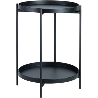 Ambia Home Mellékasztal Fém 39,5/50 cm - Fekete Ambia Home Mellékasztal Fém 39,5/50 cm - Fekete