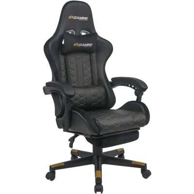 Xora Gaming-Stuhl Lederähnlich Schwarz - Gaming Stuhl Xora Gaming-Stuhl Lederähnlich Schwarz - Gaming Stuhl