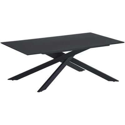 Stylife Fekete Üveg Kávézó Asztal - Modern Kialakítás Stylife Fekete Üveg Kávézó Asztal - Modern Kialakítás