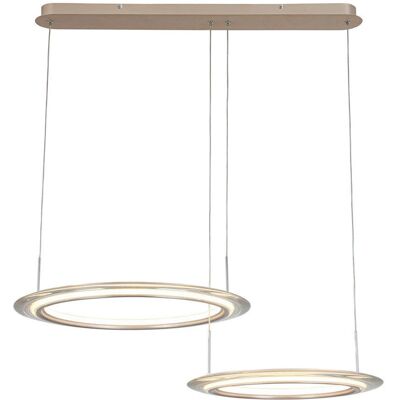 Dieter Knoll Champagner Dimmbare LED-Deckenleuchte - 82/55/150 cm Dieter Knoll Champagner Dimmbare LED-Deckenleuchte - 82/55/150 cm