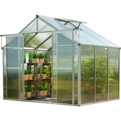 GFP Greenhouse 225x195cm Twin-Wall Polycarbonate - Garden GFP Greenhouse 225x195cm Twin-Wall Polycarbonate - Garden