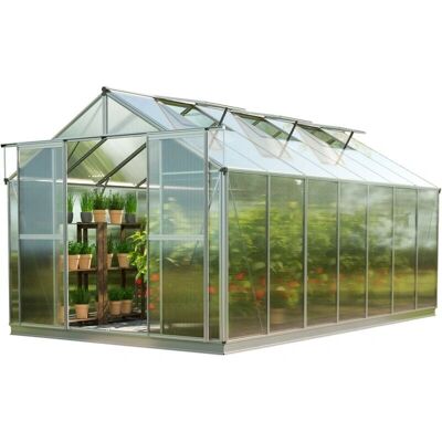 GFP Greenhouse Model GFPV00054 - Aluminum, 8mm Twin-wall Sheets, XL Set GFP Greenhouse Model GFPV00054 - Aluminum, 8mm Twin-wall Sheets, XL Set