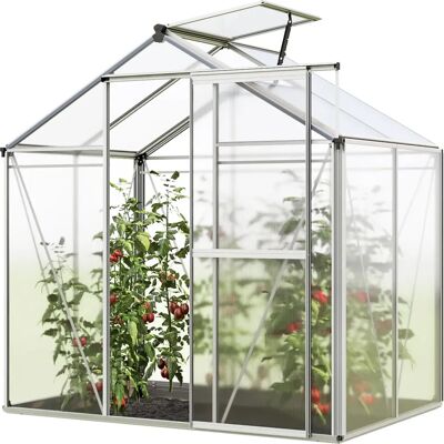 GFP - Serre en aluminium Jasmin 192x131cm - Jardin & Plantes - Publicité GFP - Serre en aluminium Jasmin 192x131cm - Jardin & Plantes - Publicité