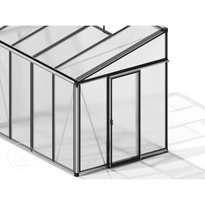 GFP - Modell Ella 32 Aluminium Anlehngewächshaus - Wetterfest GFP - Modell Ella 32 Aluminium Anlehngewächshaus - Wetterfest