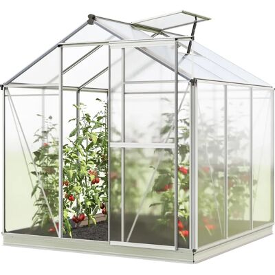 GFP Aluminum Greenhouse - 1.92x1.92m - Double Wall Polycarbonate GFP Aluminum Greenhouse - 1.92x1.92m - Double Wall Polycarbonate