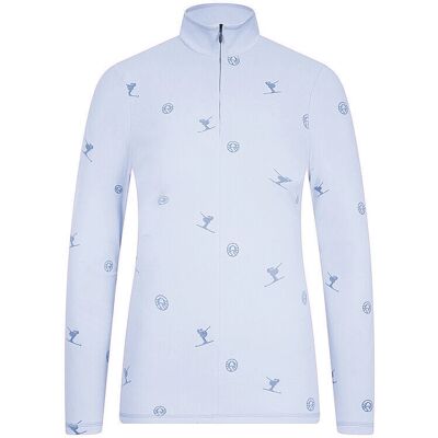 SPORTALM Damen Ski Unterzieh Zipshirt hellblau - Ski Underwear SPORTALM Damen Ski Unterzieh Zipshirt hellblau - Ski Underwear