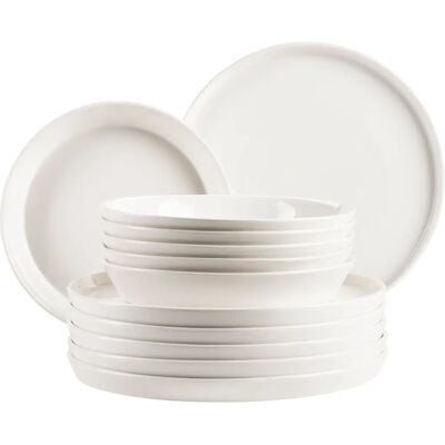 MÄSER Sita Ensemble de Vaisselle en Porcelaine 12 pièces - Set de Cuisine MÄSER Sita Ensemble de Vaisselle en Porcelaine 12 pièces - Set de Cuisine