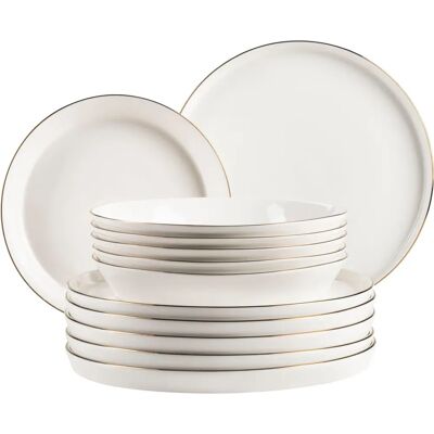 Service en porcelaine Mäser Sita - 12 pièces pour 6 personnes Service en porcelaine Mäser Sita - 12 pièces pour 6 personnes
