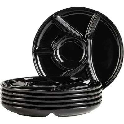 MÄSER Porzellan Fondueteller Set, 22cm - Geschirr MÄSER Porzellan Fondueteller Set, 22cm - Geschirr