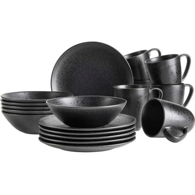Mäser Essential Frühstücks-Set - Schwarz - 18 Teile Mäser Essential Frühstücks-Set - Schwarz - 18 Teile